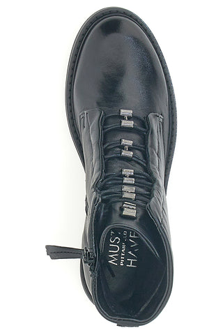 Črni škornji z zadrgo PITTARELLO MUST HAVE T81205