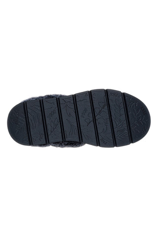 Črne copate s podlogo iz umetnega krzna Skechers Keepsakes Lite Cozy Blend