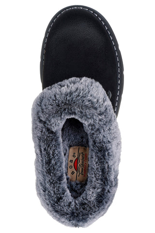 Črne copate s podlogo iz umetnega krzna Skechers Keepsakes Lite Cozy Blend