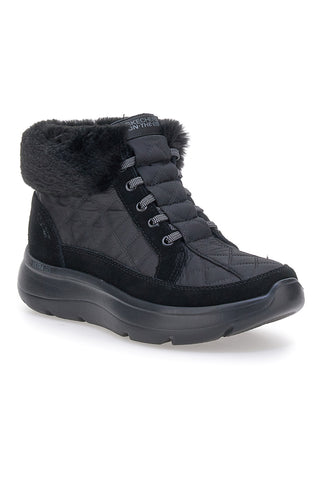 Črni usnjeni slip-in čevlji SKECHERS ON-THE-GO ENCORE ELISA
