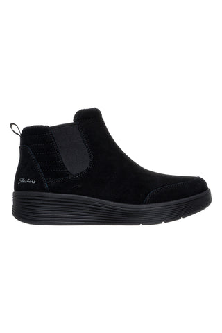 Črni usnjeni čevlji Chelsea z vložkom Arch Fit Skechers Laguna Harvest Moons