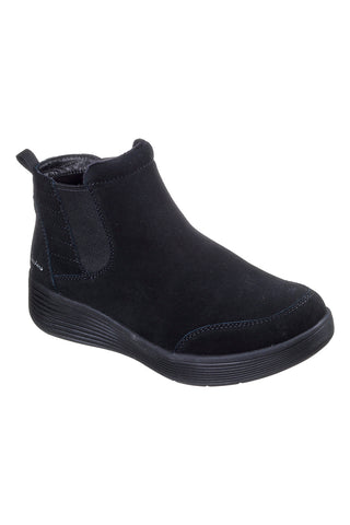 Črni usnjeni čevlji Chelsea z vložkom Arch Fit Skechers Laguna Harvest Moons