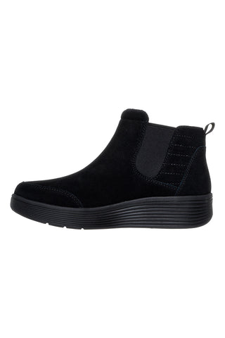 Črni usnjeni čevlji Chelsea z vložkom Arch Fit Skechers Laguna Harvest Moons