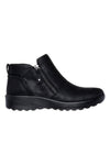 Črni gležnarji z zadrgo in Memory Foam Skechers Lovely Vibe Fall In Bloom