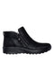 Črni gležnarji z zadrgo in Memory Foam Skechers Lovely Vibe Fall In Bloom