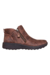 Rjavi škornji z zadrgo in Memory Foam Skechers Lovely Vibe Fall In Bloom