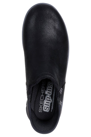 Črni vodoodporni slip-on čevlji z Memory Foam Skechers Easy Going Modern Hour