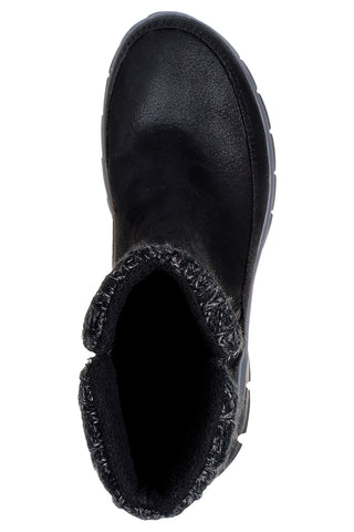 Črni gležnarji z obdelanim vratom in Warm Tech Memory Foam Skechers Synergy Lovely Collab