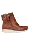 Rjavi škornji iz veganskega usnja z Warm Tech Memory Foam Skechers Synergy Lovely Collab