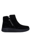 Črni gležnarji z zadrgo in Memory Foam Skechers Wilshire Blvd Weekend Crush