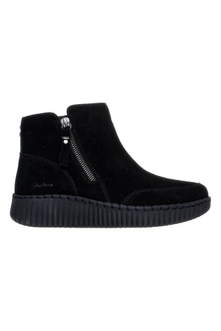 Črni gležnarji z zadrgo in Memory Foam Skechers Wilshire Blvd Weekend Crush