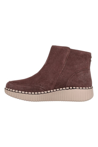 Rjavi škornji z zadrgo Skechers Wilshire Blvd Weekend Crush