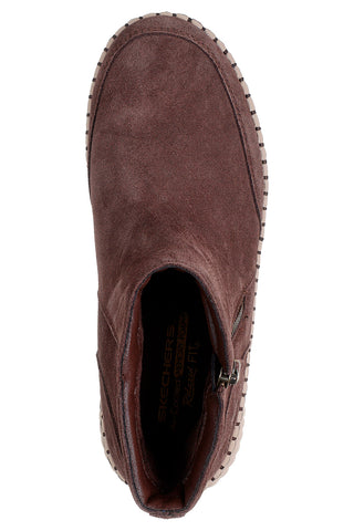 Rjavi škornji z zadrgo Skechers Wilshire Blvd Weekend Crush