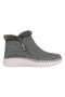 Sive usnjene gležnarje s krznom in Memory Foam Skechers Wilshire Blvd Fresh Zip