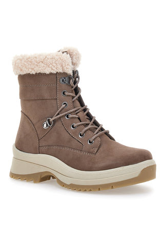 Taupe škornji z toplim notranjim delom Altemberg SN2410262