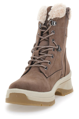 Taupe škornji z toplim notranjim delom Altemberg SN2410262