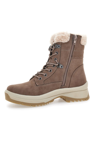 Taupe škornji z toplim notranjim delom Altemberg SN2410262