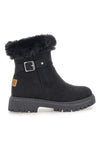 Črni škornji z zadrgo na strani, zaponko in notranjostjo iz krzna Carrera CAW759092020