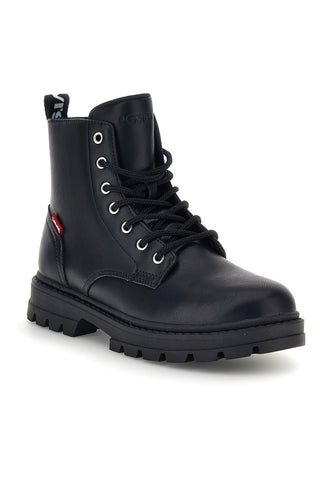 Anfibi Neri con Lacci e Suola Carrarmato Levi's Pasadina Refresh 121S