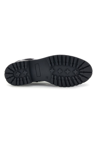 Stivaletti Beatles neri in pelle con suola carrarmato Pittarello 23606