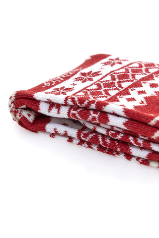 Rdeče in bele božične nogavice enotne velikosti Crazy Socks  013