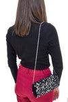 Pochette Coveri Collection Sera Nero Paiettes