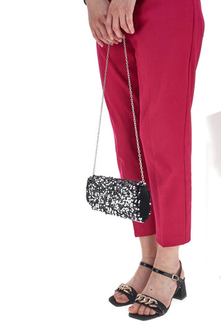 Pochette Coveri Collection Sera Nero Paiettes