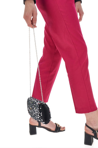 Pochette Coveri Collection Sera Nero Paiettes