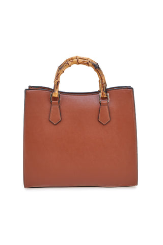 Usnjena torba z zlatimi detajli Double Check 18247-3