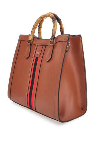 Usnjena torba z zlatimi detajli Double Check 18247-3