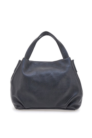 Črna torba z odstranljivim ramenskim trakom 100 % prava usnja NEW BAG 304