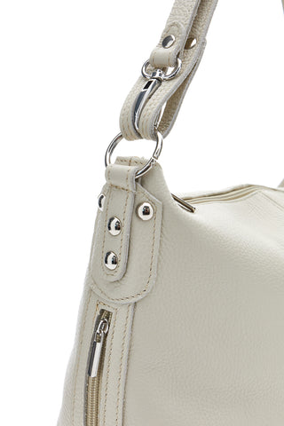 Bela torba iz pravega usnja New Bag 275