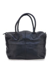 Črna torba iz pravega usnja, ročno izdelana NEW BAG 020