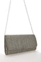 Pochette z učinkom prepletenega slame v beli in črni barvi COVERI COLLECTION 0149-H