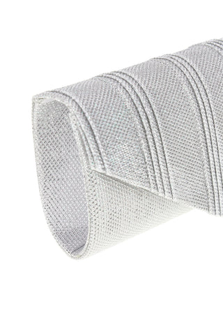 Modra večerna torbica z gubami in bleščicami COVERI COLLECTION SERA 099