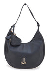 Črna torba hobo z denarnico v obliki srca Lancetti LL25W-100-3