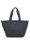 Modra nakupovalna torba iz tkanine z ročaji z logotipom Tommy Jeans Daily Tote