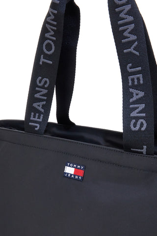 Modra nakupovalna torba iz tkanine z ročaji z logotipom Tommy Jeans Daily Tote