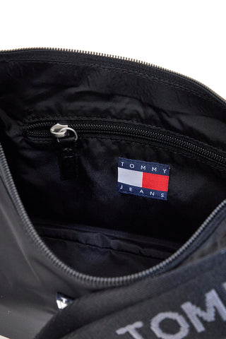 Črna torba iz tkanine z logotipom Tommy Jeans Shoulder Bag