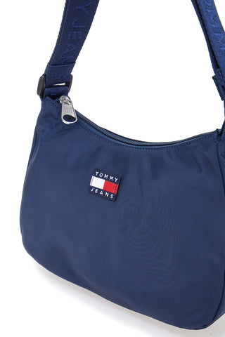 Modra tkaninska torba z logotipom Tommy Jeans Shoulder Bag