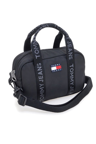 Črna torba z ramenskim trakom z logotipom Tommy Jeans Daily Crossover