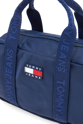 Modra torbica z logotipom Tommy Daily Crossover