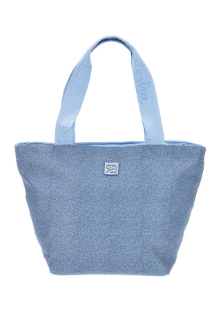 Borsa mare celeste con zip Renato Balestra 61030/MIAB3