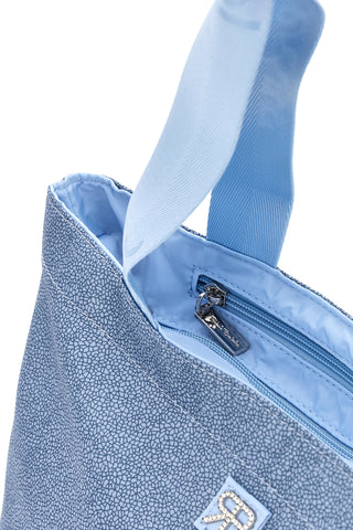 Borsa mare celeste con zip Renato Balestra 61030/MIAB3