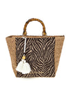 Borsa marrone fantasia con tracolla removibile Renato balestra 62001/ZAN2