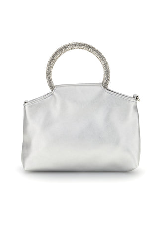 Borsa argento con manico gioiello Nbg SERA/1281