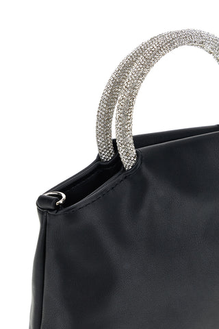 Borsa nera con manico gioiello Nbg SERA/1281