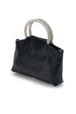 Borsa nera con manico gioiello Nbg SERA/1281