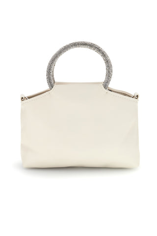Borsa crema con manico gioiello Nbg SERA/1281