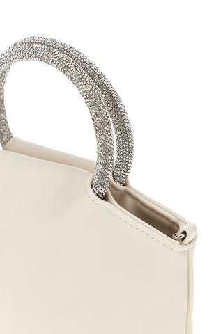 Borsa crema con manico gioiello Nbg SERA/1281